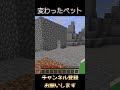 変わったペット#shorts #minecraft #マイクラ #ネタ