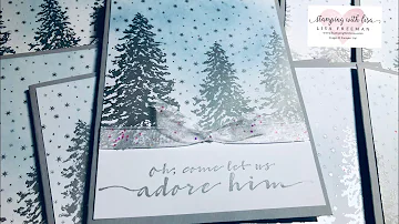 10 Last Minute Christmas Cards Using Peaceful Place DSP in 20 Minutes!