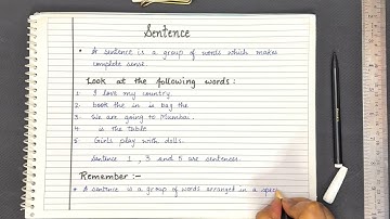 Definition of sentence | What is a sentence? | Sentences | #education #english #vocabulary