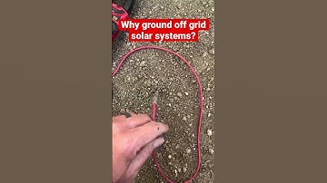Grounding off Grid solar Systems.