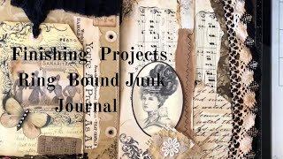 Finishing Touches on Ring Bound Journal