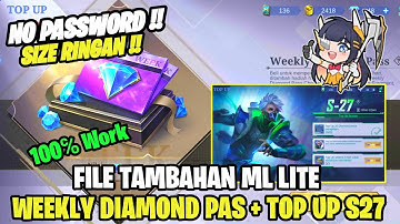 Data Open Weekly Diamond Pass + Top Up S27 | Data Tambahan Weekly Diamond Pass Patch Terbaru JJK