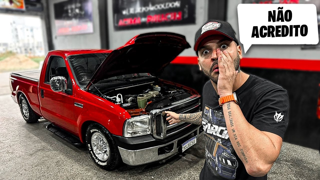 OLHA O QUE ELE FEZ NA MINHA NOVA F250 VERMELHA 🤯