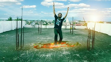 Falling in volcanic lava | crack ground effect with kinemaster