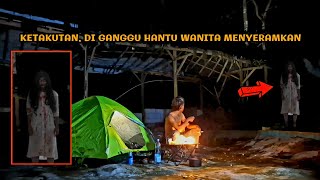 HORROR‼️SOLO CAMPING TOUCHED BY A SCARY FEMALE GHOST