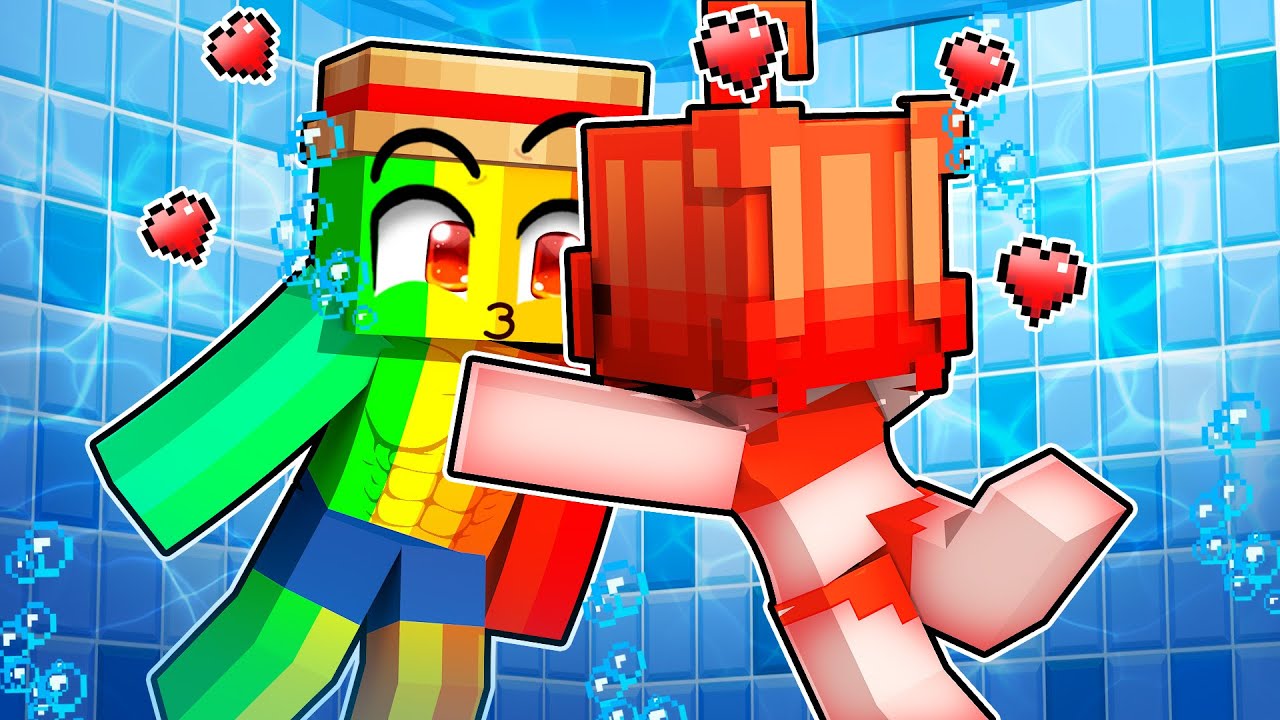 J'ai embrassé ma CRUSH à une POOL PARTY sur Minecraft !