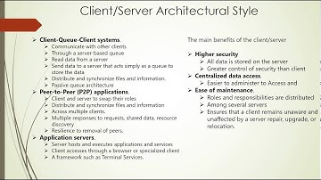 Chapter 3  Movie 1  Software Architecture and Design  12 min  Client server