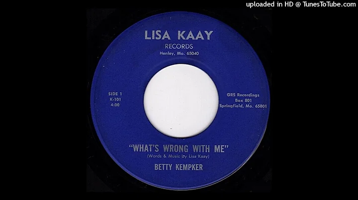 Betty Kempker ~ What's Wrong With Me ~ Private Femme Loner / Downer Folk (USA, 1960's)