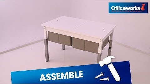 Kids Adjustable Table with Storage Assembly Instructions