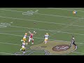 Jaire Alexander flies across the field to snag the interception against the 49ers
