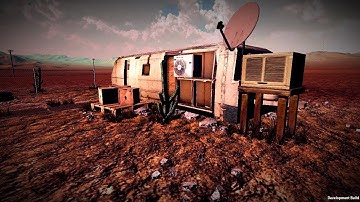 Unity3d Desert house small scene