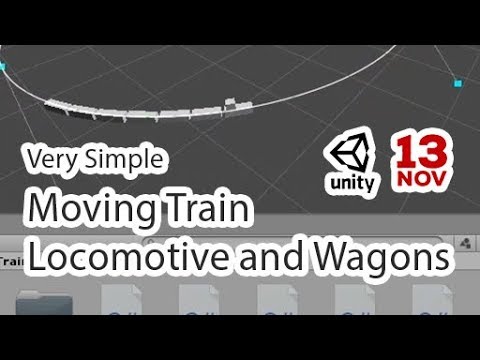 How to create a moving train in Unity