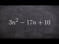 How to Factor a Trinomial Using the AC Method and Grouping