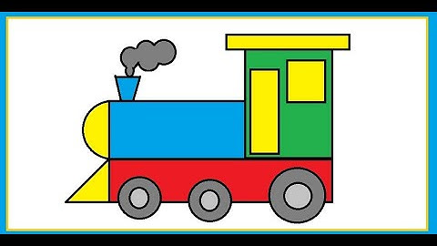 Train Drawing in MS Paint Easy
