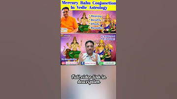Mercury Rahu Conjunction In Astrology #mercury #conjunction #rahu