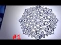 How To Draw Islamic Geometric Patterns - 8 Phases Of The Moon #1