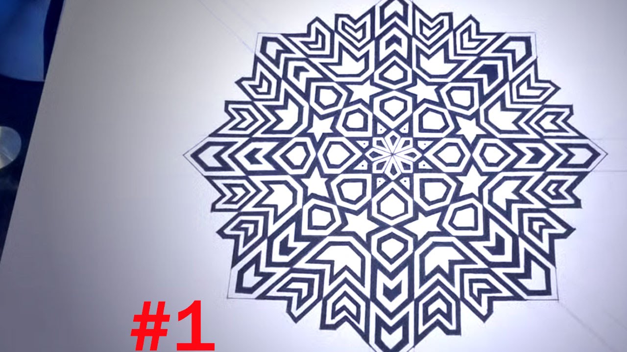 How To Draw Islamic Geometric Patterns - 8 Phases Of The  