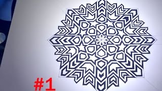 How To Draw Islamic Geometric Patterns  8 Phases Of The Moon #1