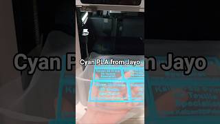 3D printed textile business cards using Cyan PLA from Jayo filament