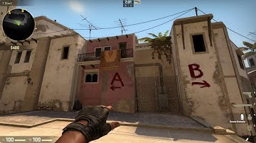 CSGO Mirage t-spawn to cat smoke