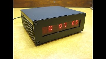 Nixie Controller with Vintage HP 5082-7300 LED Displays in a Homemade Digital Clock