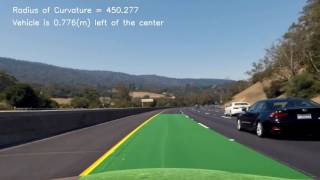Computer Vision to identify road lines and curvature