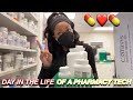 DAY IN THE LIFE OF A PHARMACY TECHNICIAN | COME TO WORK WITH ME IN THE PHARMACY! + ASMR