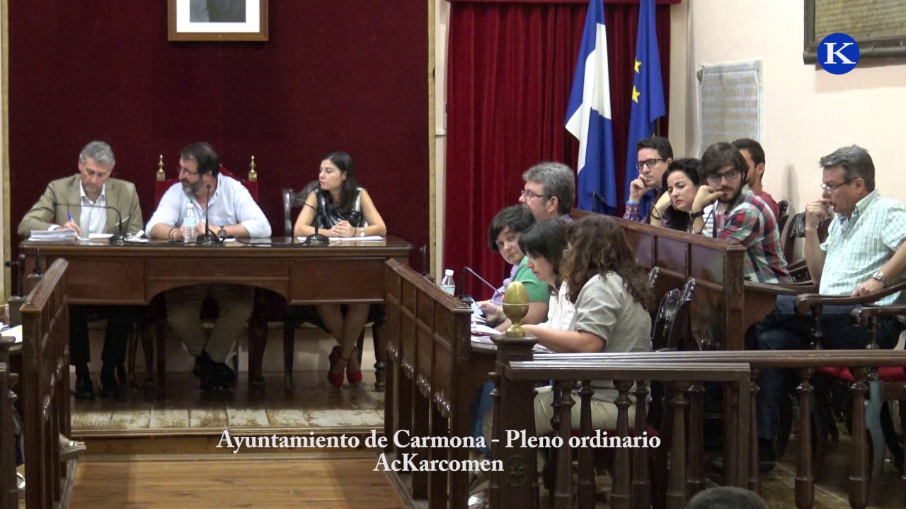 Ayuntamiento de Carmona pleno mes de Junio Punto - 11 Mocion IU Convenio Piscina messy bun