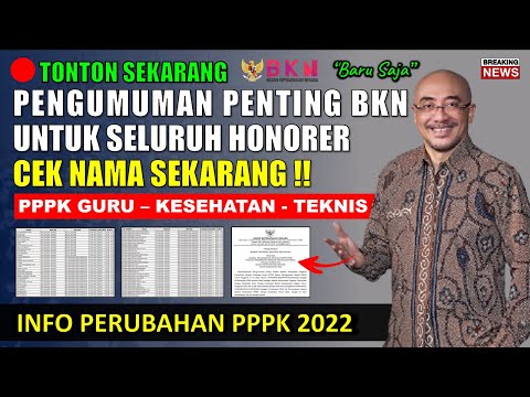 🔴PENGUMUMAN PENTING PPPK