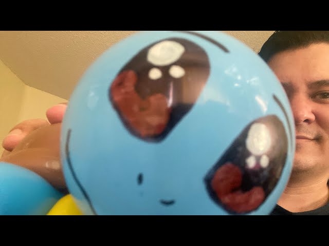 Pikachu pokemon of balloons - twisting tutorial (Subtitles) 