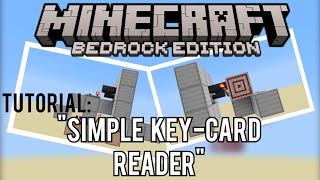 SUPER SIMPLE KEYCARD READER FOR MCBE! [Two Designs]