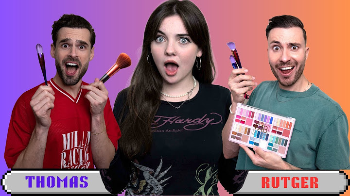 THOMAS & RUTGER DOEN MIJN MAKE-UP CHALLENGE – GLAM & HALLOWEEN - BIBI