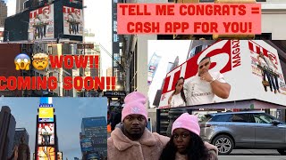 I BOUGHT EVERY BILLBOARD IN NEW YORK + Tell Me Congrats = Cash App For You!