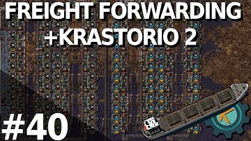 Factorio Freight Forwarding K2 20x #40 — Icey Island Iron Input