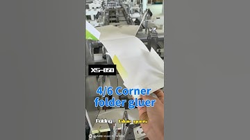 4&6 Corner XS-850 folder gluer machine #folding #machine #foldinggluing