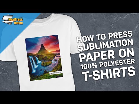 How to Press Sublimation Paper on Polyester T-Shirts