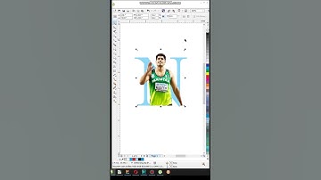Letter Portrait Designing Trick in #coreldraw #graphicdesign #shorts