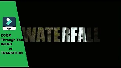 ZOOM Through Text INTRO or TRANSITION In Filmora X