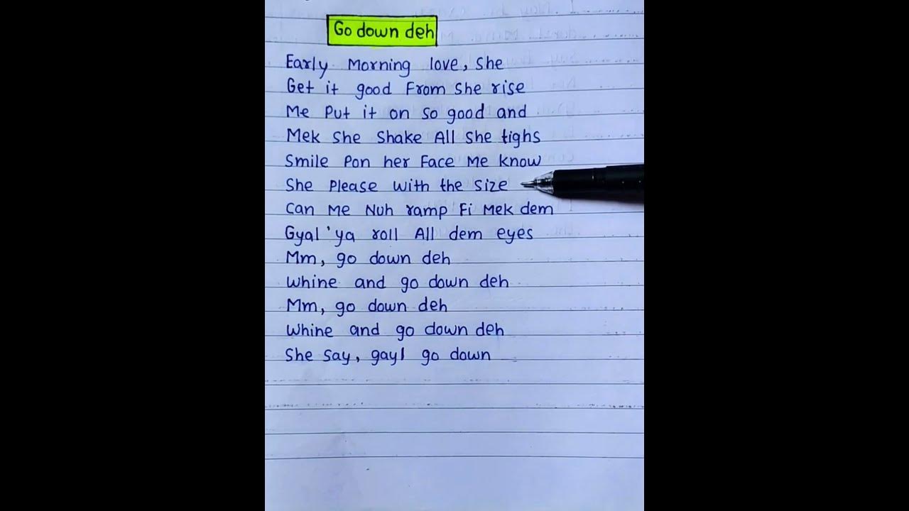 Go Down Deh - Spice, Sean Paul, Shaggy | lyrics #viral #viralshorts #lyrics