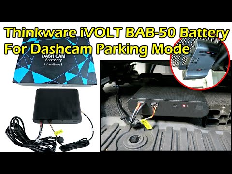 Install Thinkware iVOLT BAB-50 Battery Pack For U1000 Dashcam Parking Mode