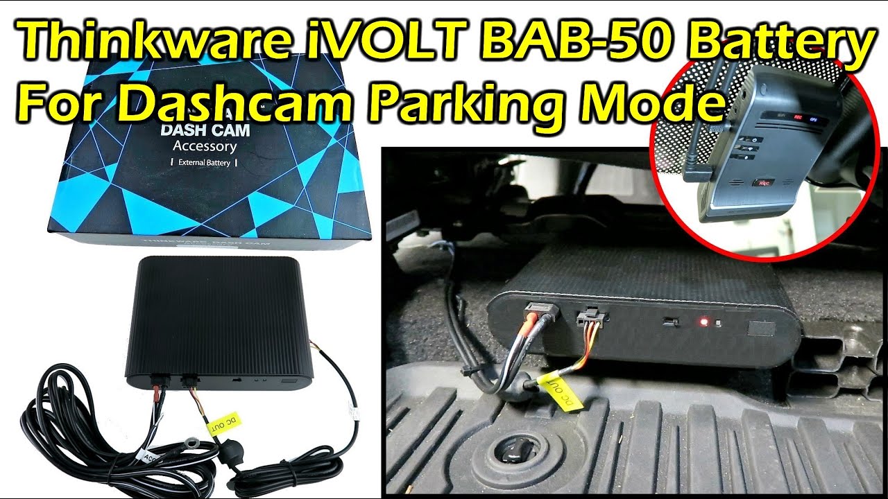 Install Thinkware iVOLT BAB-50 Battery Pack For U1000 Dashcam