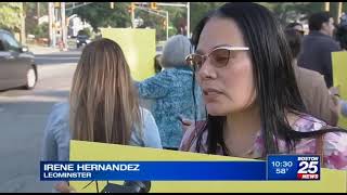 Boston 25 Covers Rally Against Leominster Hospital Maternity Closure by Nurses Families Community