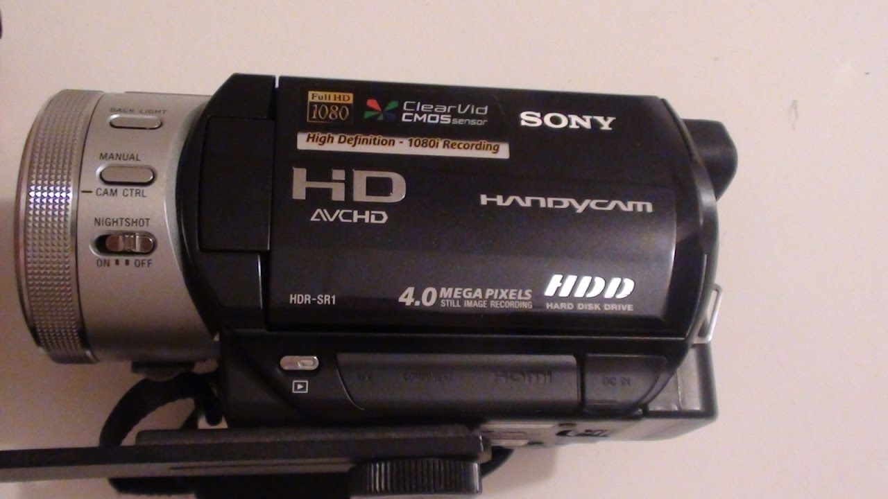 Sony Handycam HDR SR1 Review GB Hard Drive