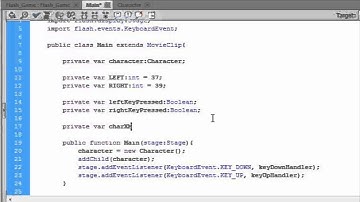 Flash Game Tutorial 4 - Moving A Movieclip Using The Keyboard