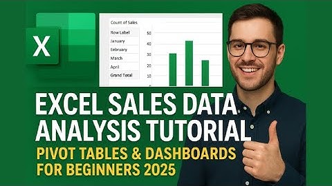 Excel Sales Data Analysis Tutorial | Pivot Tables & Dashboards for Beginners 2025