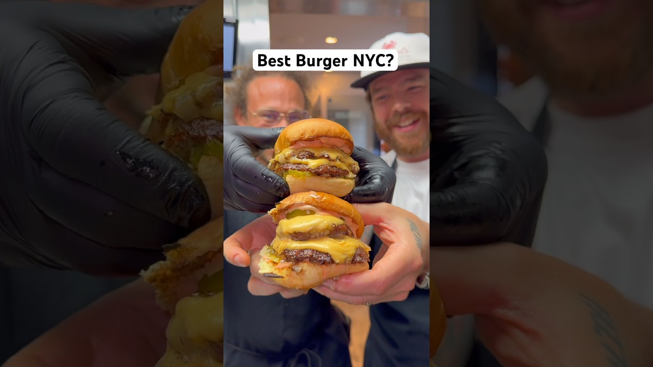 Trying what people say is NYC’s best new smashburger📍NADC Burger #nyc #food #burger #smashburger