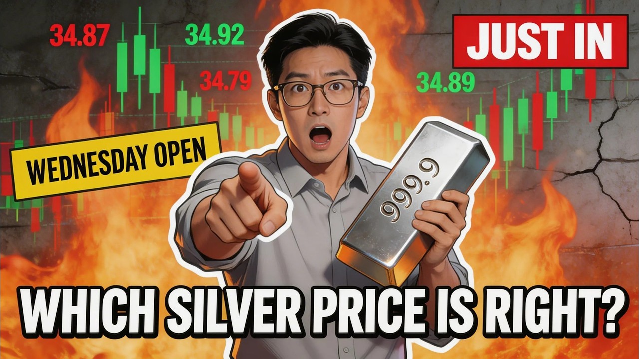 JUST IN: Which Silver Price Is Right? Market Update Before Wenesday's Silver Opening