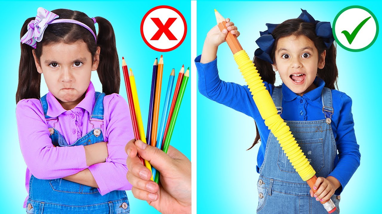 ⁣The Magic of Sharing: Ellie and Kaden's Pop Tube Pencil Adventure