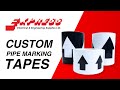 Custom pipe marking tapes