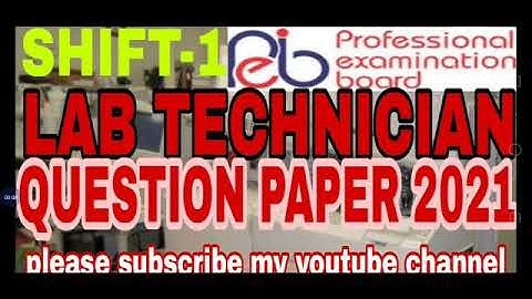 MP LAB TECHNICIAN QUESTIONS PAPER SOLVED part-1 #HEMCHANDRASIR#VYAPM